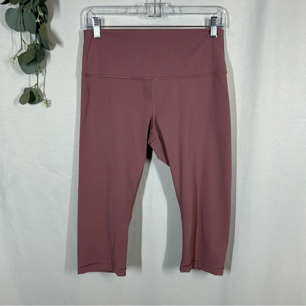 Lululemon | Wunder Under Hi-Rise 1/2 Tight 17” Figue Leggings Women’s Size 10